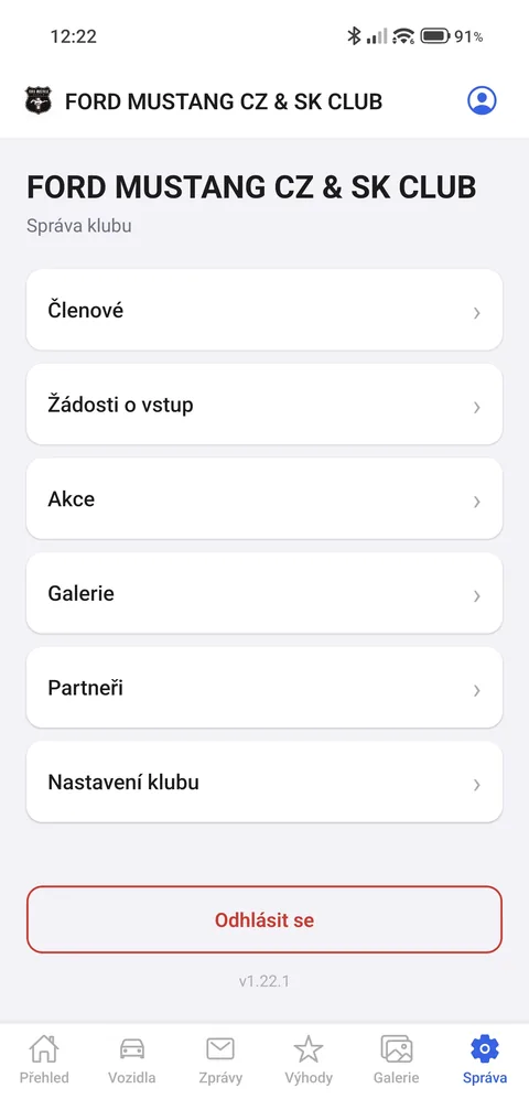 Club administration — members, requests, events and partners